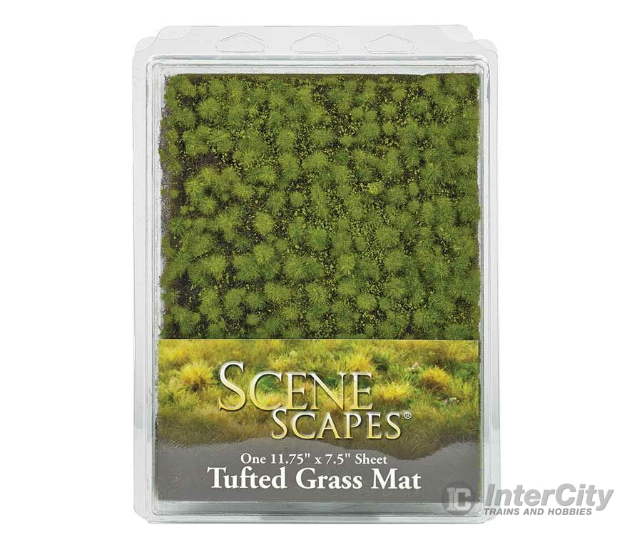 Bachmann 32921 Tufted Grass Sheet/Mat - Scenescapes(R) -- Light Green 3/16 .5Cm Tall Fibers 11-3/4 X
