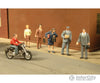 Bachmann 33101 Scenescapes(Tm) Figures -- City People With Motorcycle Pkg(7)