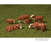 Bachmann 33102 Scenescapes(Tm) Figures -- Cows (Brown White) Pkg(6)