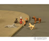 Bachmann 33108 Scenescapes(Tm) Figures -- Dogs With Fire Hydrant Pkg(6)