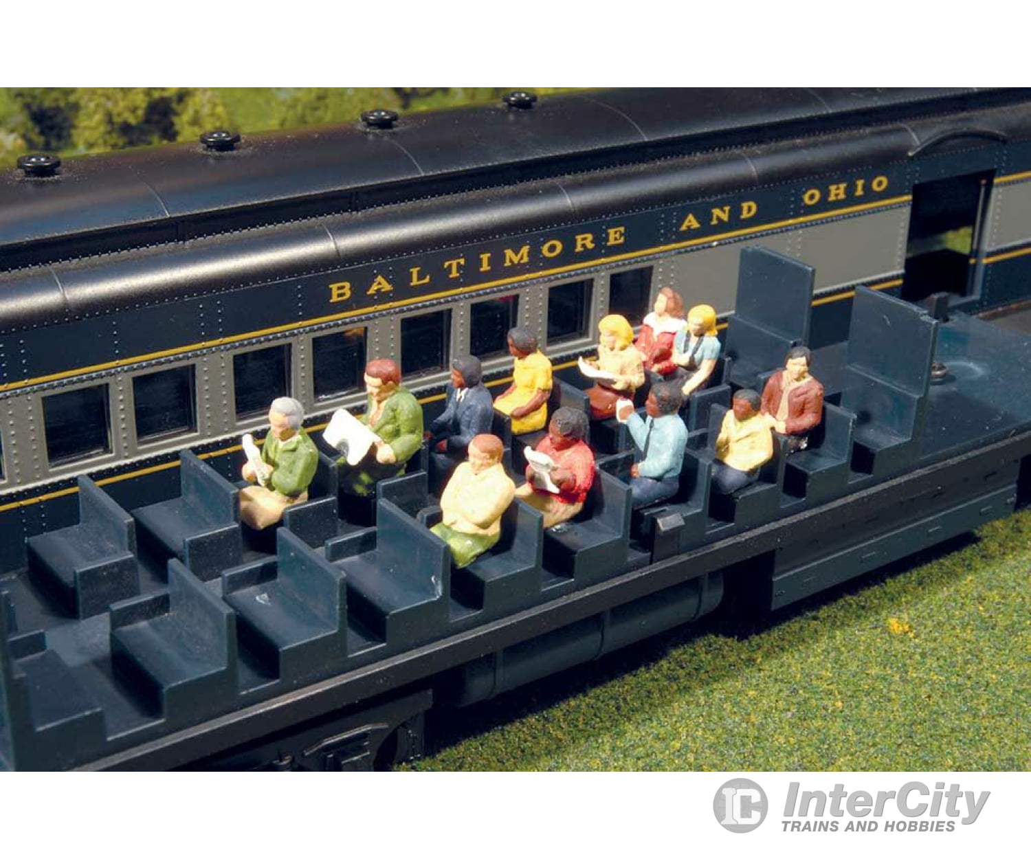 Bachmann 33115 Waist-Up Seated Passengers - Scenescapes(Tm) -- Pkg(12) Figures