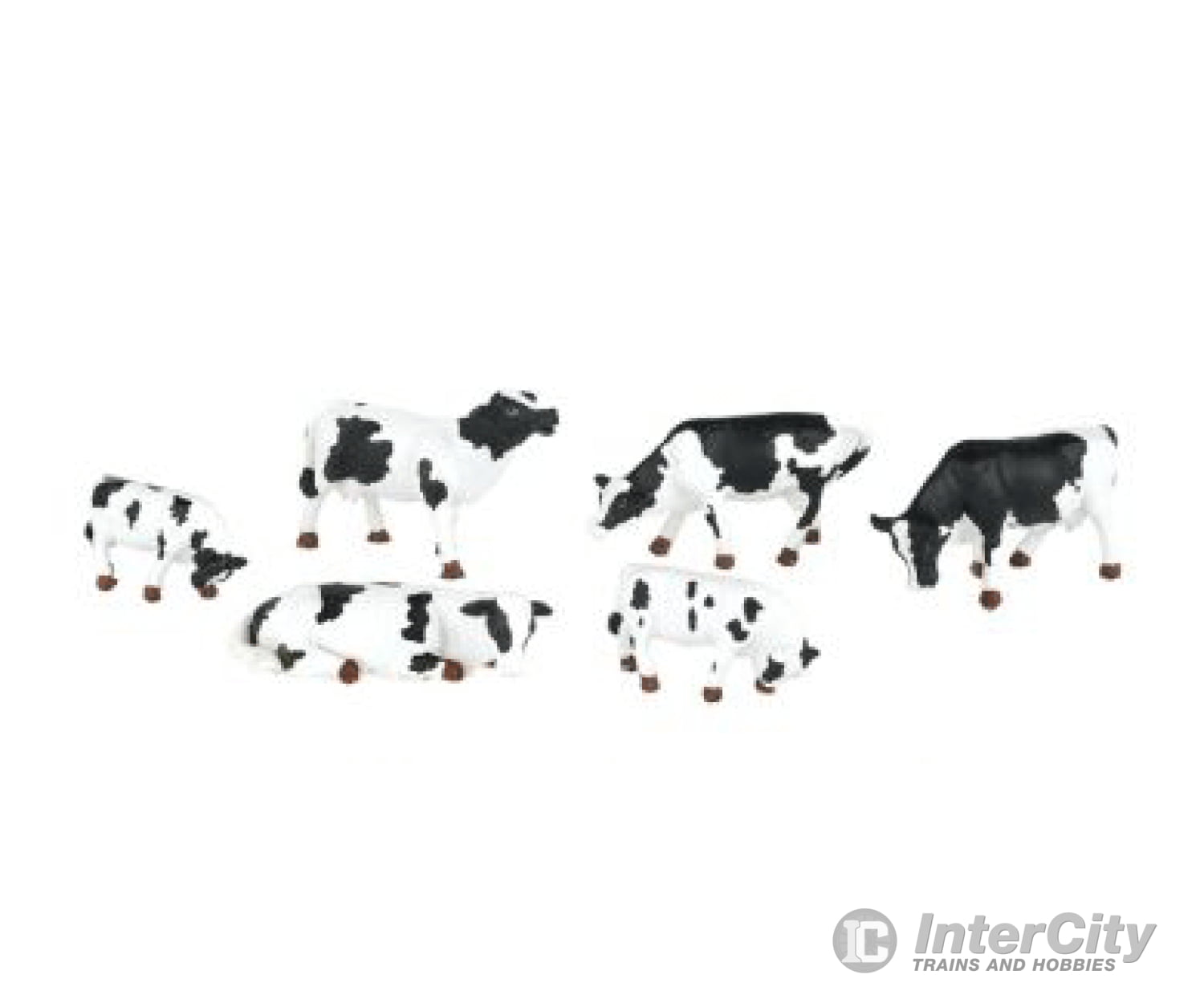 Bachmann 33153 Cows -- Black & White Pkg(6) Figures