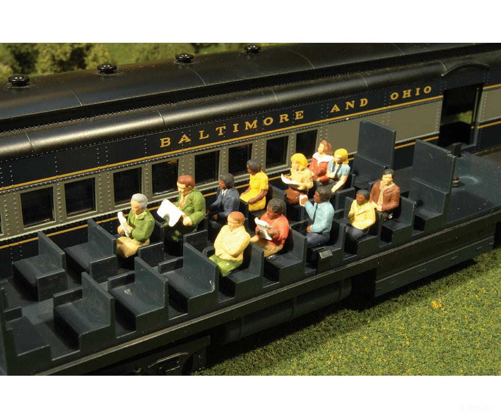 Bachmann 33165 Seated Passengers Pkg(12) -- Waist-Up Only Figures