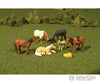 Bachmann 33169 Animals -- Horses Pkg(6) Figures