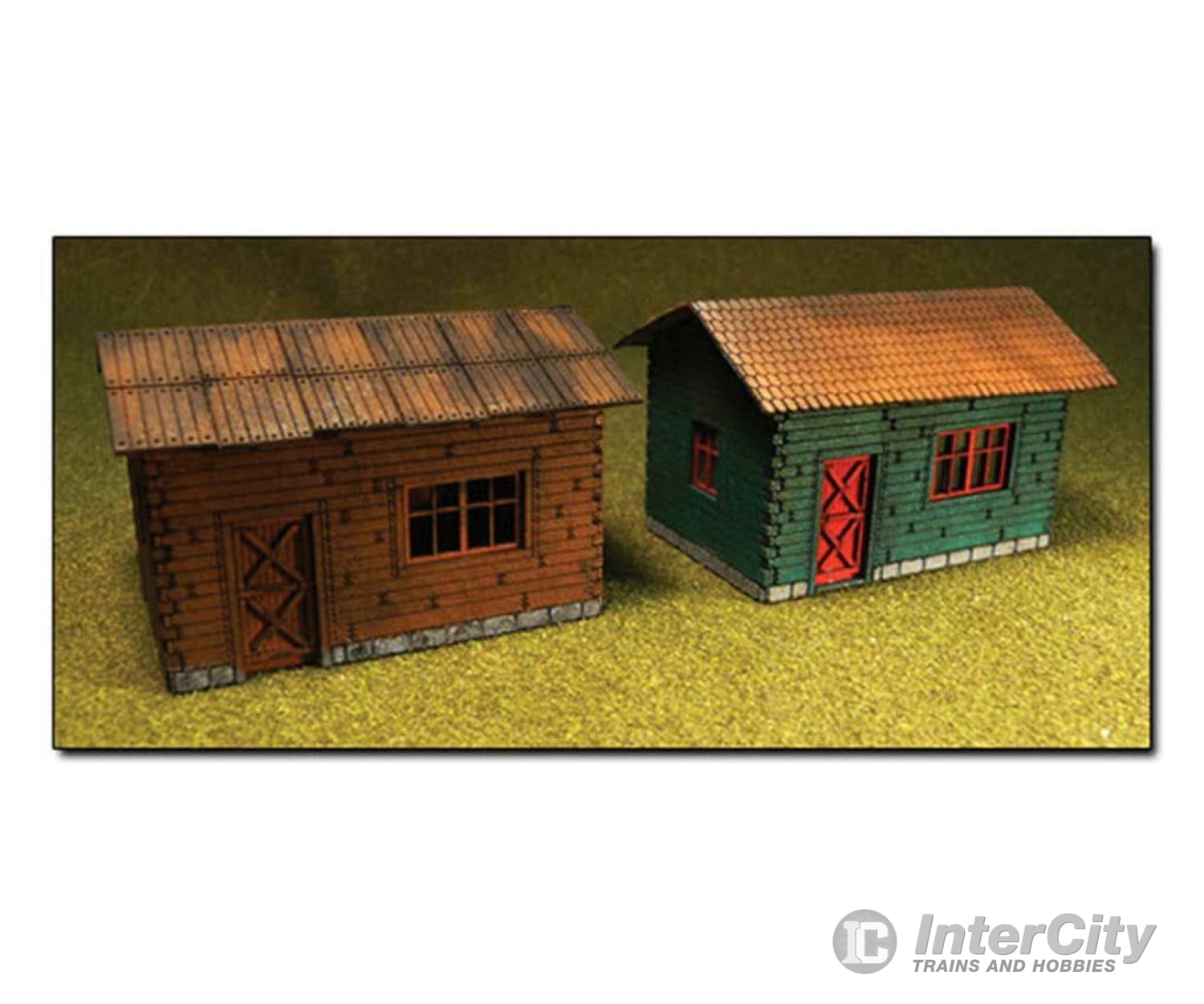 Bachmann 39101 2 Wooden Cottages -- Laser-Cut Wood Kit Pkg(2) Structures