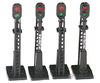 Bachmann 42101 Non-Operating Block Signal -- Black Pkg(4) Signals & Catenary
