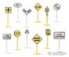 Bachmann 42513 Railroad & Street Signs Pkg(24) Scenery Details