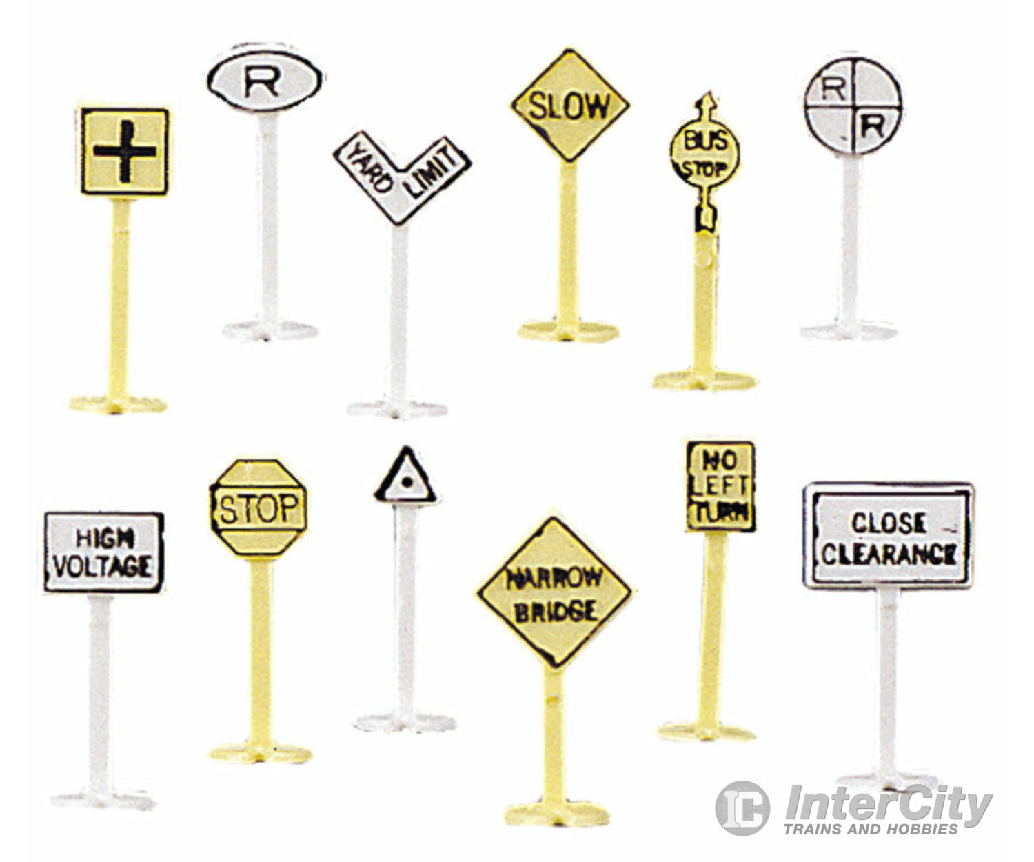 Bachmann 42513 Railroad & Street Signs Pkg(24) Scenery Details