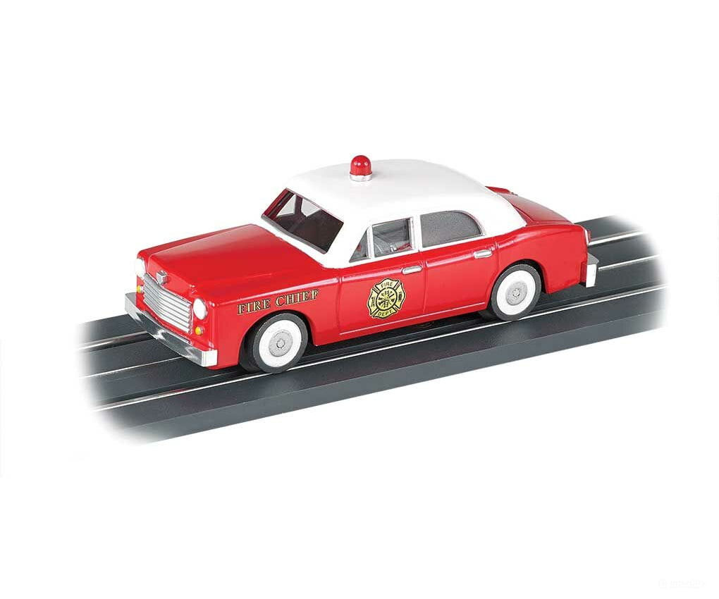 Bachmann 42736 Operating Fire Chiefs Car - E-Z Street(Tm) -- Department (Red White) Cars & Trucks