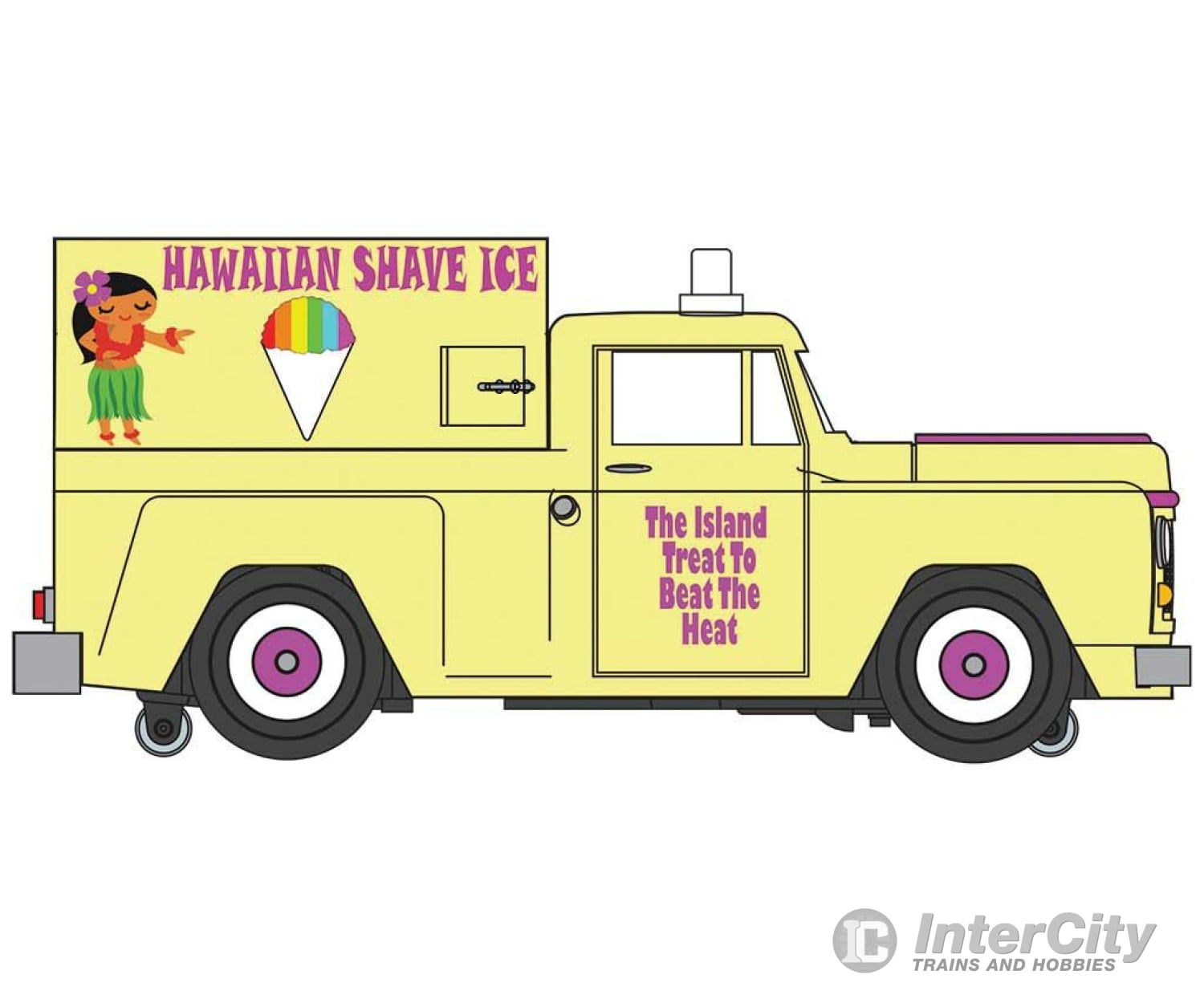 Bachmann 42746 Operating Food Truck - E-Z Streets(R) -- Hawaiian Shave Ice Cars & Trucks