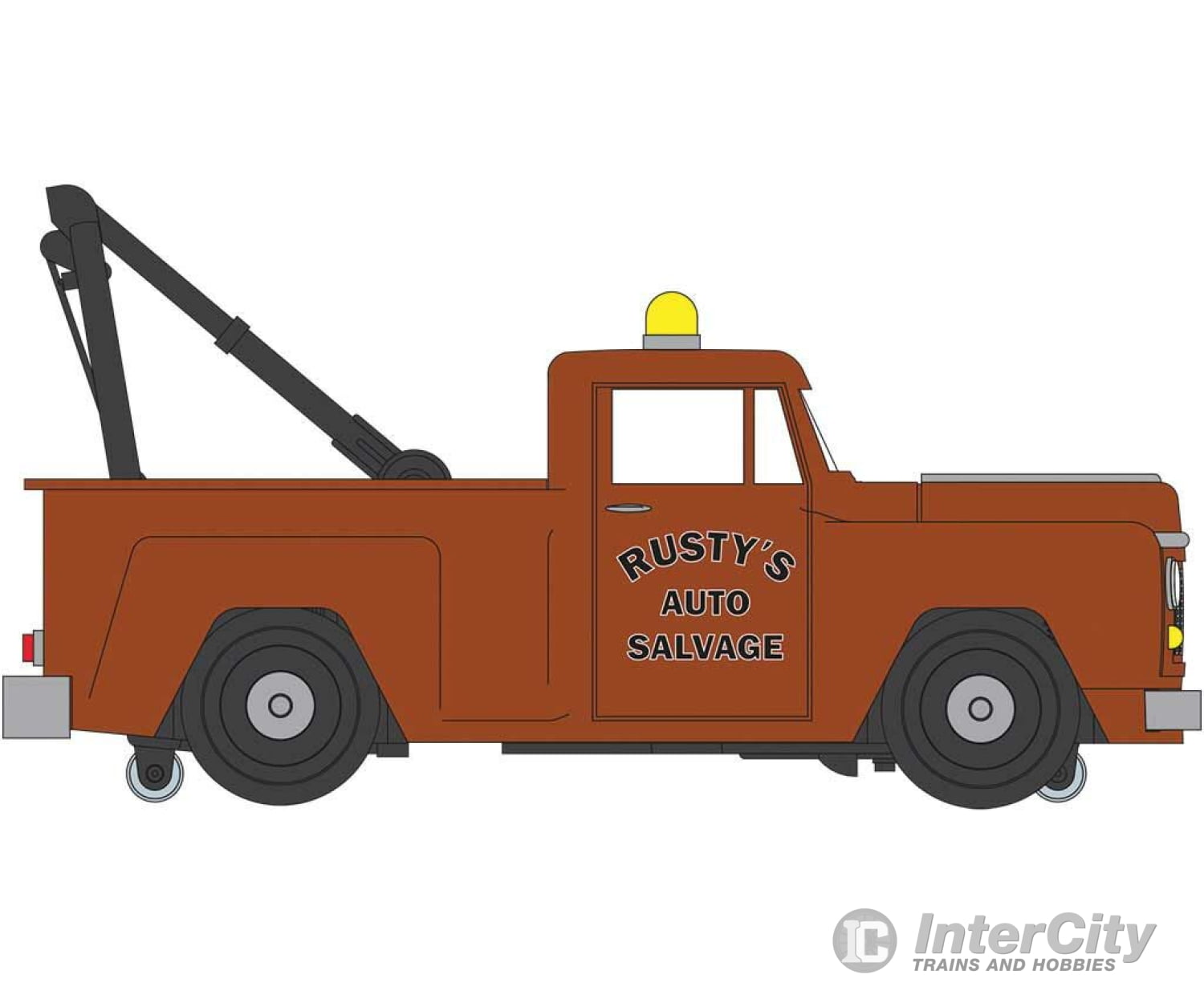 Bachmann 42748 Operating Tow Truck - E-Z Streets(R) -- Rustys Auto Salvage Cars & Trucks