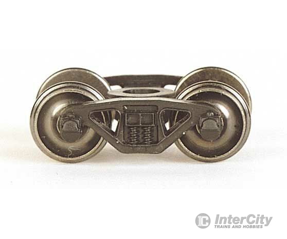 Bachmann 42908 Barber-Bettendorf Friction-Bearing Trucks With Metal Wheels -- 1 Pair Couplers &