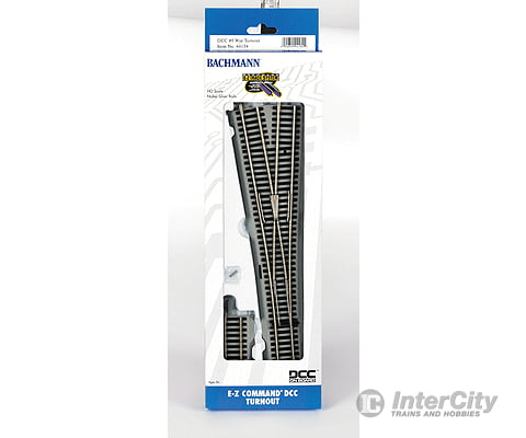 Bachmann 44134 Decoder-Equipped Nickel Silver E-Z Track(R) Turnout -- #5 Wye Track & Turnouts