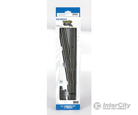 Bachmann 44135 Decoder-Equipped Nickel-Silver Turnout - E-Z Track(R) -- #6 Left Hand Track &