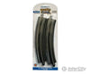 Bachmann 44401 Curved Track W/Steel Rail & Black Roadbed - E-Z Track(R) -- 18 Radius Pkg(4) Turnouts