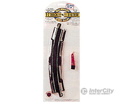 Bachmann 44402 Curved Track W/Steel Rail & Black Roadbed - E-Z Track(R) -- 18 Radius Curve