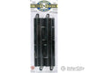 Bachmann 44428 Straight Track W/Steel Rail & Black Roadbed - E-Z Track(R) -- 9 Rerailer Pkg(2)