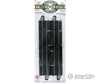 Bachmann 44428 Straight Track W/Steel Rail & Black Roadbed - E-Z Track(R) -- 9 Rerailer Pkg(2)