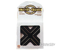 Bachmann 44441 Crossing W/Steel Rail & Black Roadbed - E-Z Track(R) -- 90-Degree Track Turnouts
