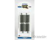 Bachmann 44512 Straight Track W/Nickel Silver Rail & Gray Roadbed - E-Z Track(R) -- 3 7.6Cm Pkg(4)