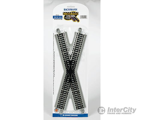 Bachmann 44540 Crossing W/Nickel Silver Rail & Gray Roadbed - E-Z Track(R) -- 30 Degree Track