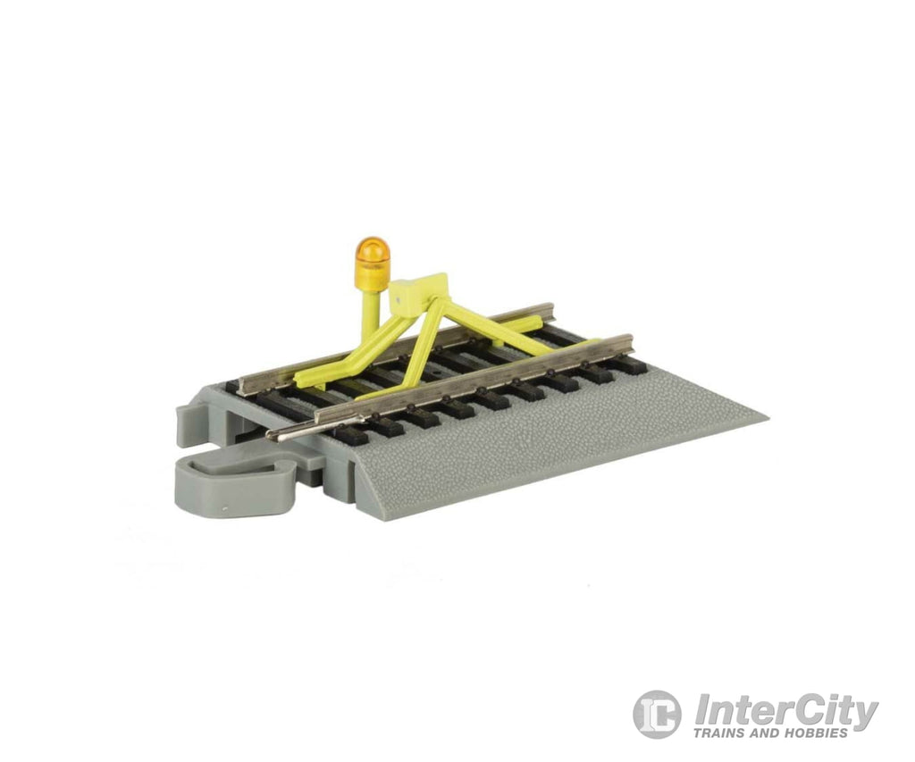 Bachmann 44593 Nickel Silver Rail & Gray Roadbed - E-Z Track(R) -- Track Bumper With Flashing Led