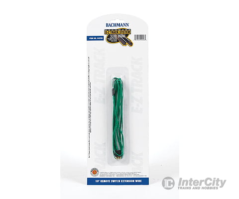 Bachmann 44598 Switch Extension Cable - E-Z Track(R) -- 10 3M (Green) Track Accessories