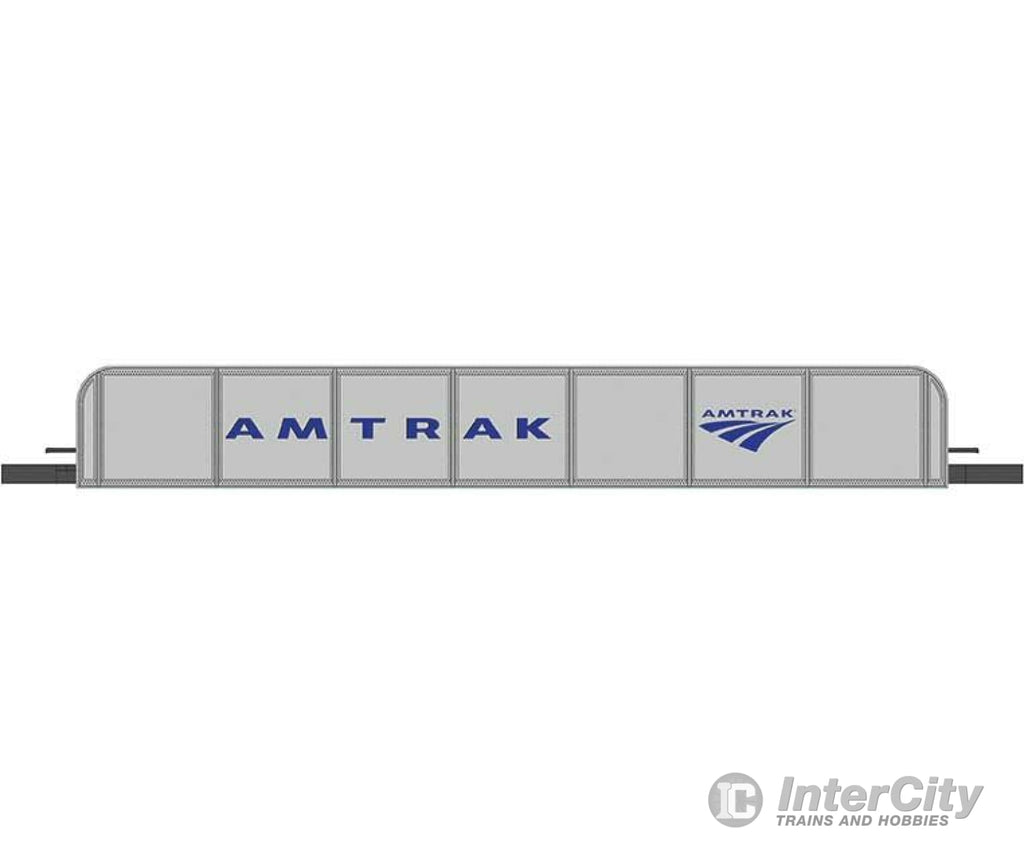 Bachmann 44605 Girder Bridge - E-Z Track(R) Assembled -- Amtrak (Silver Blue) Structures