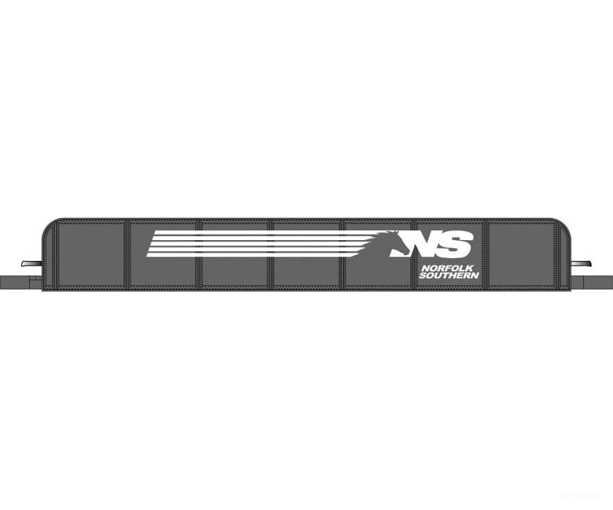 Bachmann 44655 Girder Bridge W/Nickel Silver Rail - E-Z Track(R) -- Norfolk Southern (Black White
