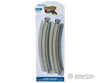 Bachmann 44701 Curved Track With Nickel Silver Rail Gray Roadbed Concrete Ties - E-Z -- 18 45.7Cm