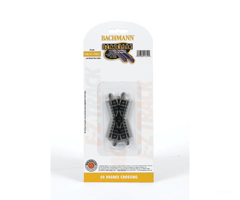 Bachmann 44840 Crossing W/Nickel Silver Rail & Gray Roadbed - E-Z Track(R) -- 30 Degree Track