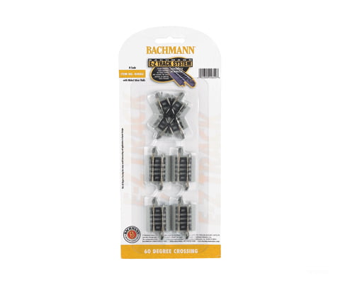 Bachmann 44842 Crossing W/Nickel Silver Rail & Gray Roadbed - E-Z Track(R) -- 60 Degree Track