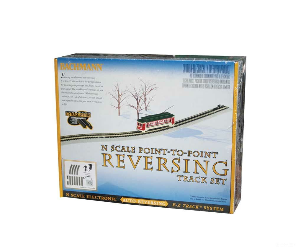 Bachmann 44847 Auto-Reversing System - E-Z Track(R) -- Nickel Silver Rail & Gray Roadbed Track