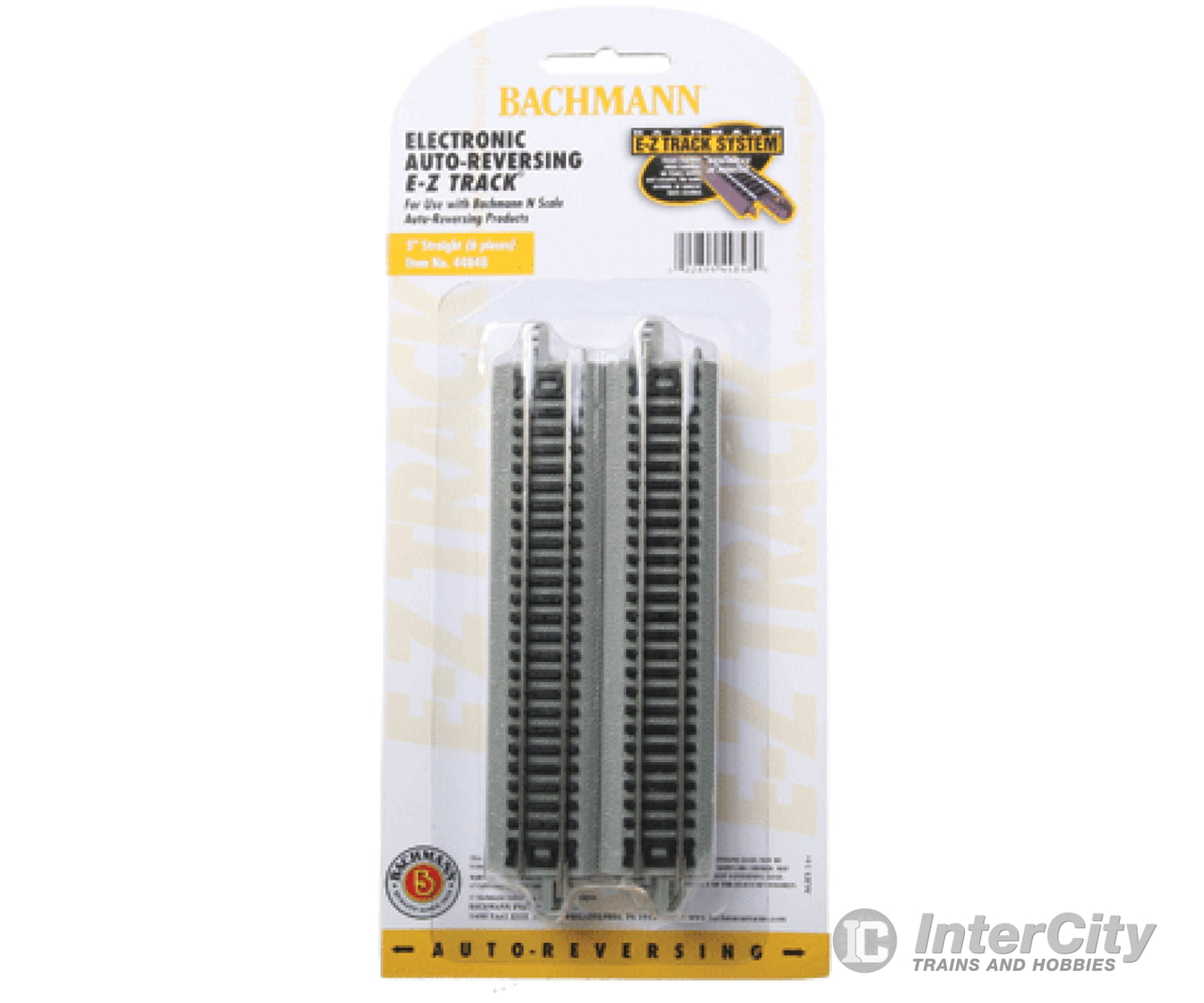 Bachmann 44848 Auto-Reversing Track W/Nickel Silver Rail & Gray Roadbed - E-Z Track(R) -- 5 Straight