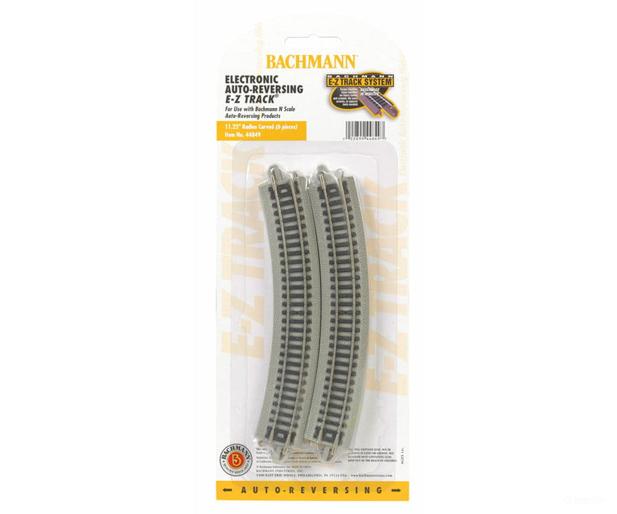 Bachmann 44849 Auto-Reversing Track W/Nickel Silver Rail & Gray Roadbed - E-Z Track(R) -- 11-1/4