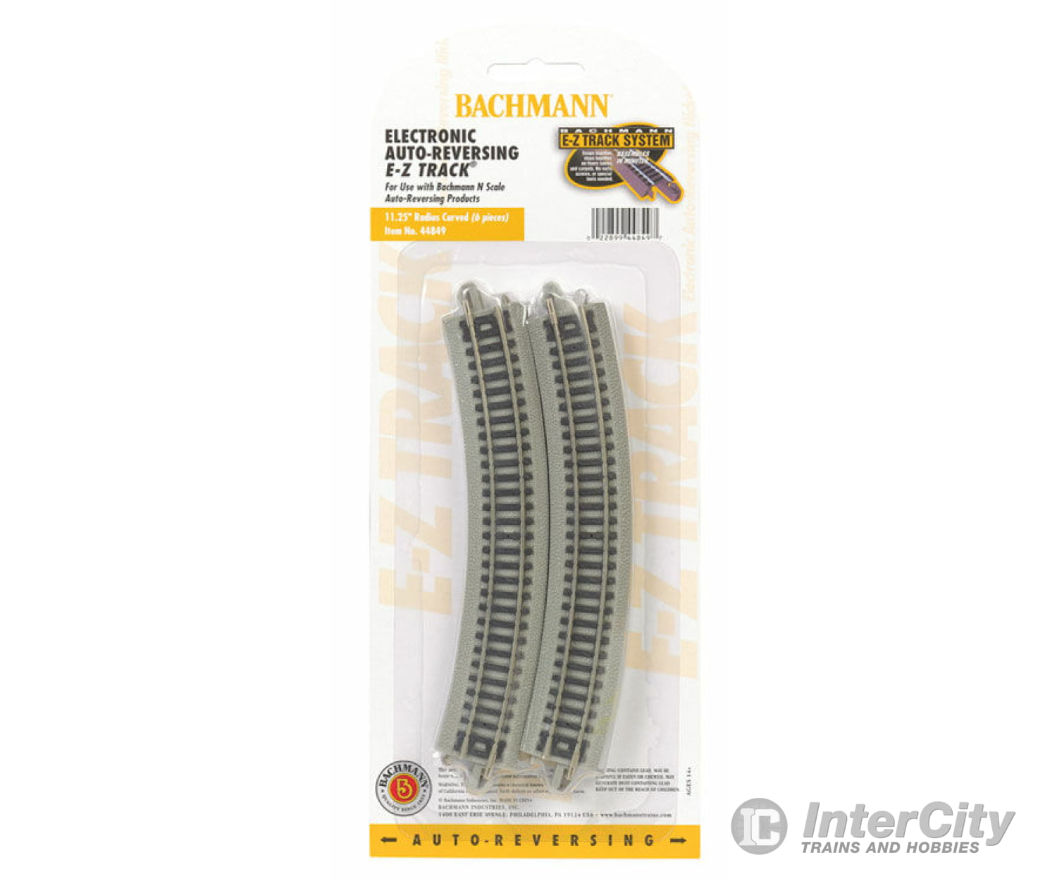 Bachmann 44849 Auto-Reversing Track W/Nickel Silver Rail & Gray Roadbed - E-Z Track(R) -- 11-1/4