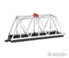 Bachmann 44870 Truss Bridge With Blinking Light - E-Z Track(R) -- Assembled (Silver) Structures