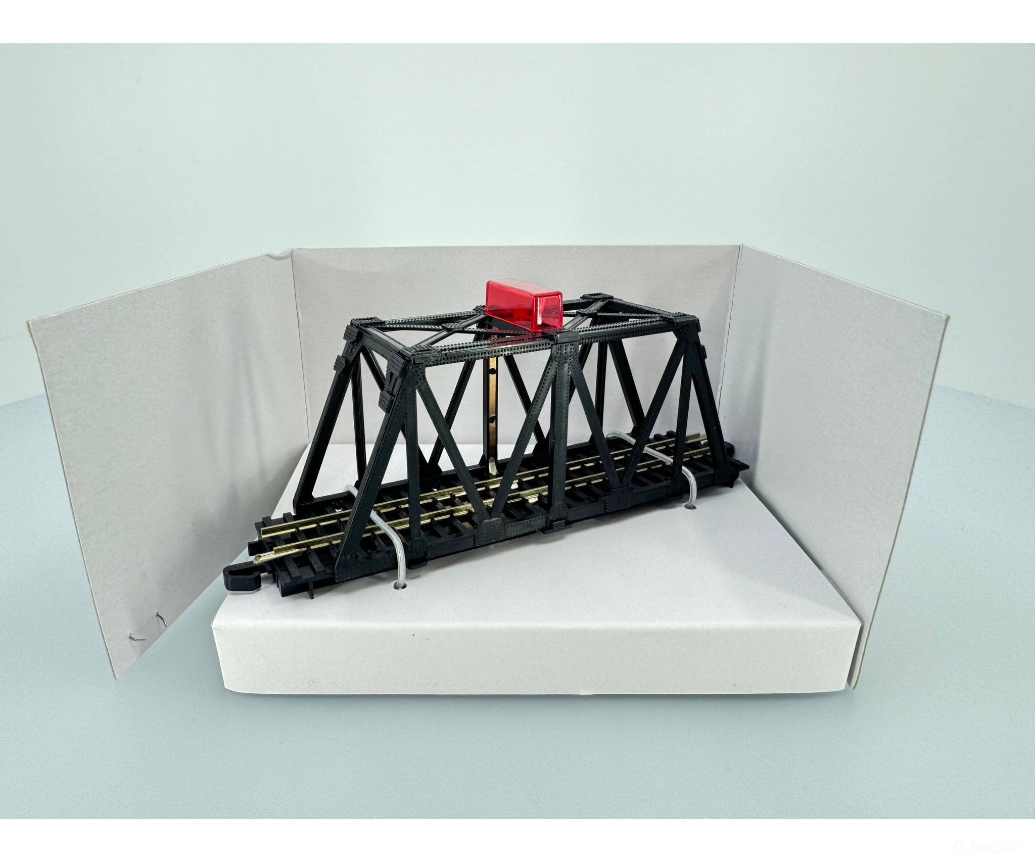 Bachmann 44873 N Plasticville Track-Powered Ez Track Blinking Bridge Tunnels & Bridges