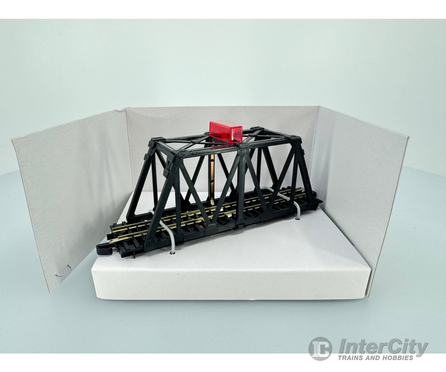 Bachmann 44873 N Plasticville Track-Powered Ez Track Blinking Bridge Tunnels & Bridges