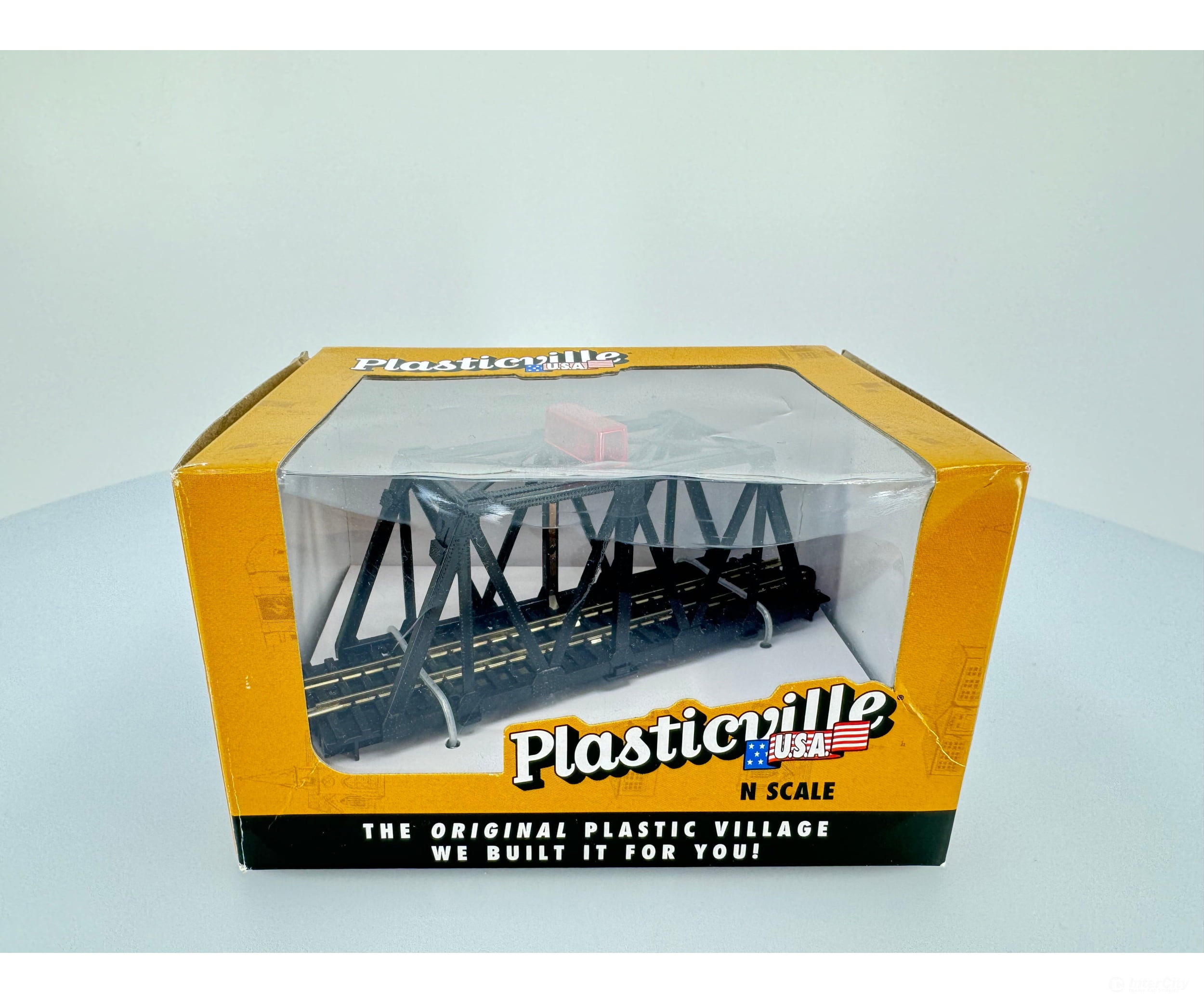 Bachmann 44873 N Plasticville Track-Powered Ez Track Blinking Bridge Tunnels & Bridges