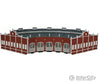 Bachmann 45020 Five-Stall Brick Roundhouse -- Kit W/5 E-Z Track(R) 9 Straights 5 Bumpers Structures