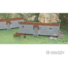 Bachmann 45176 Railroad Work Sheds - Plasticville U.s.a. -- Kit 1 Each: Oxide Gray Pkg(2) Structures