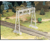 Bachmann 45623 Plasticville U.s.a.(R) Classic Kits -- Signal Bridge (Silver) Signals & Catenary