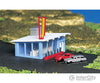 Bachmann 45709 Drive-In Hamburger Stand (Assembled) -- 4-3/4 X 3 12.1 7.7Cm Structures