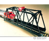 Bachmann 46904 Steel Through-Truss Bridge - Assembled -- With Blinking Red Light Structures