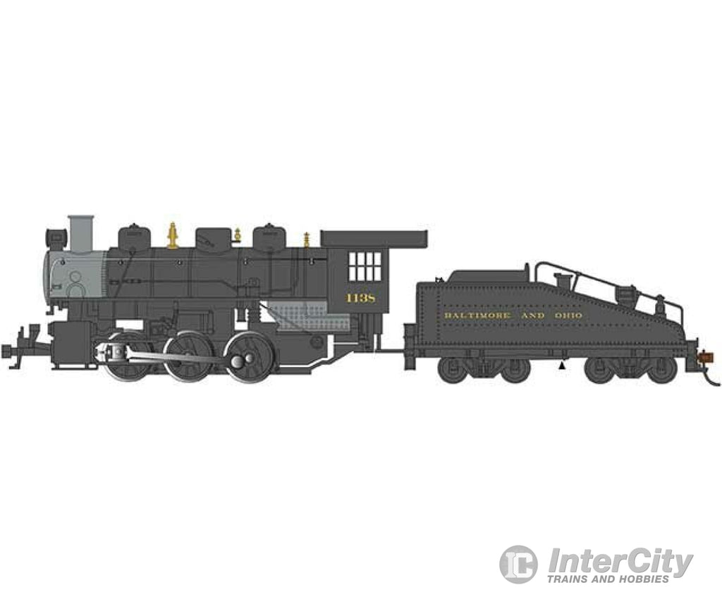 Bachmann 50555 Usra 0-6-0 With Slope-Back Tender - Standard Dc -- Baltimore & Ohio #1138 (Black