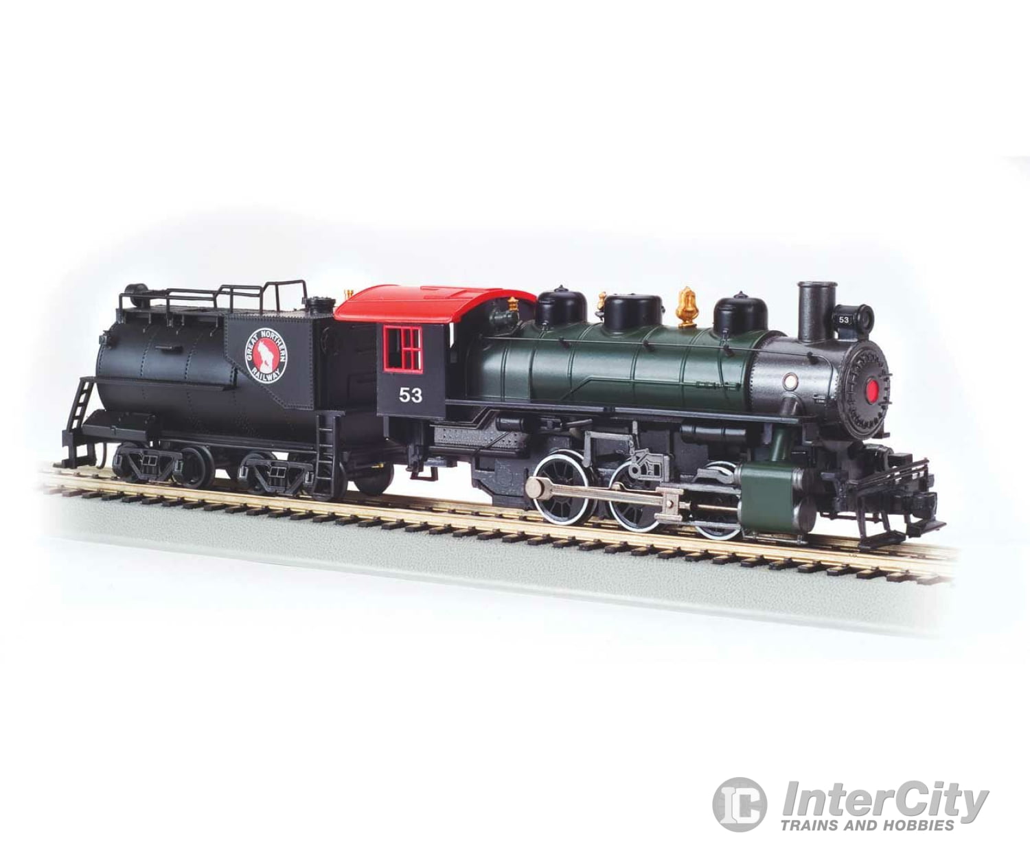 Bachmann 50714 Usra 0-6-0 With Vanderbilt Tender - Standard Dc Smoke -- Great Northern #53 (Green