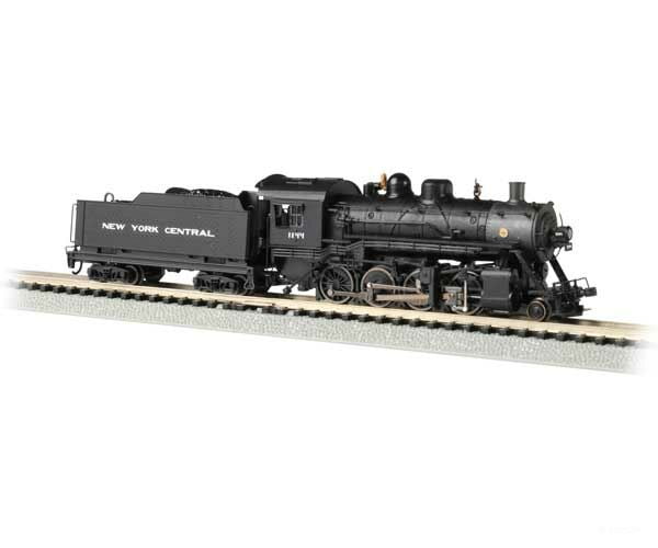 Bachmann 51358 Baldwin 2-8-0 Consolidation - Sound And Dcc -- New York Central 1144 (Black Graphite)
