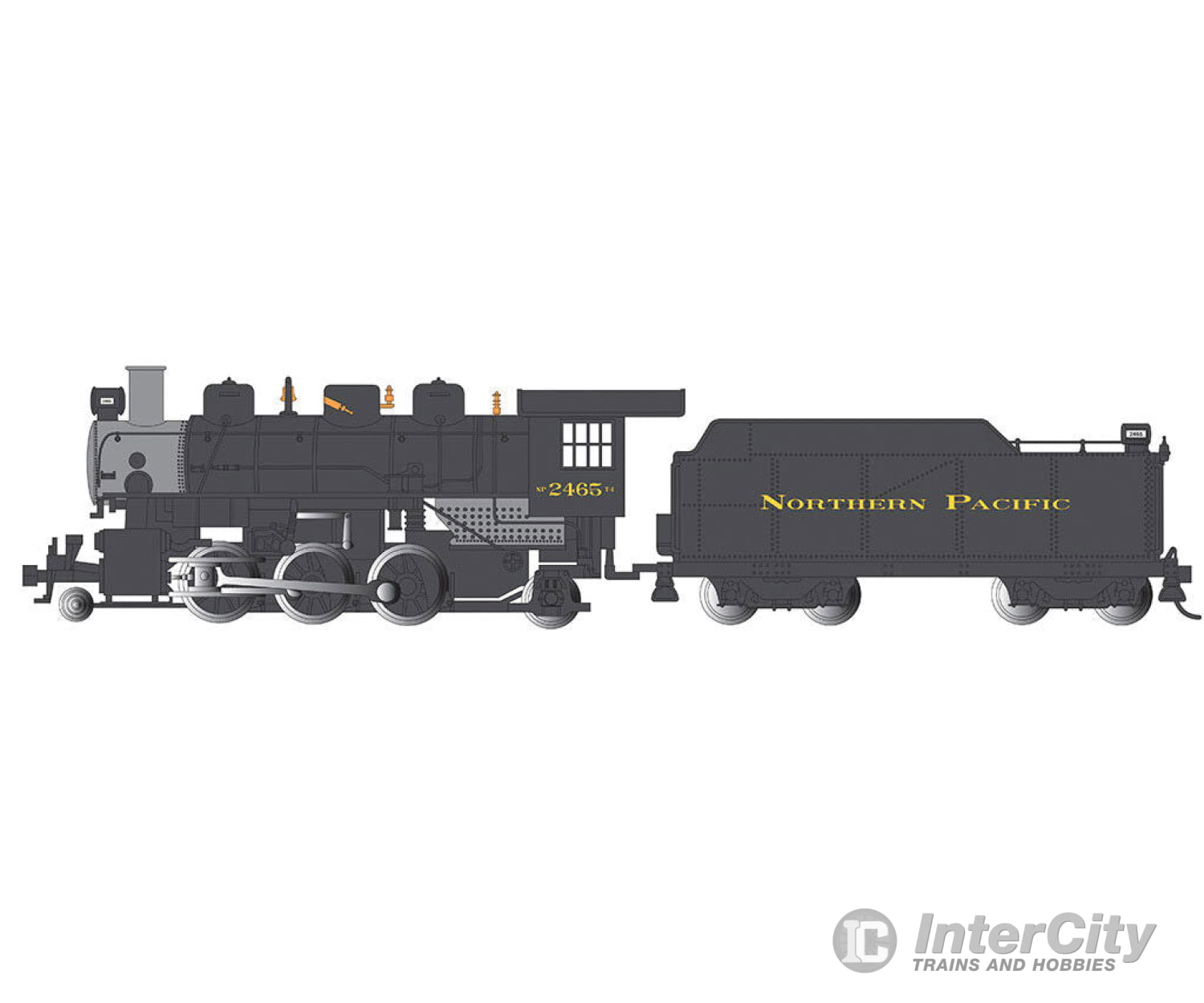 Bachmann 51507 Baldwin 2-6-2 Prairie With Vanderbilt Tender Smoke - Standard Dc -- Northern Pacific