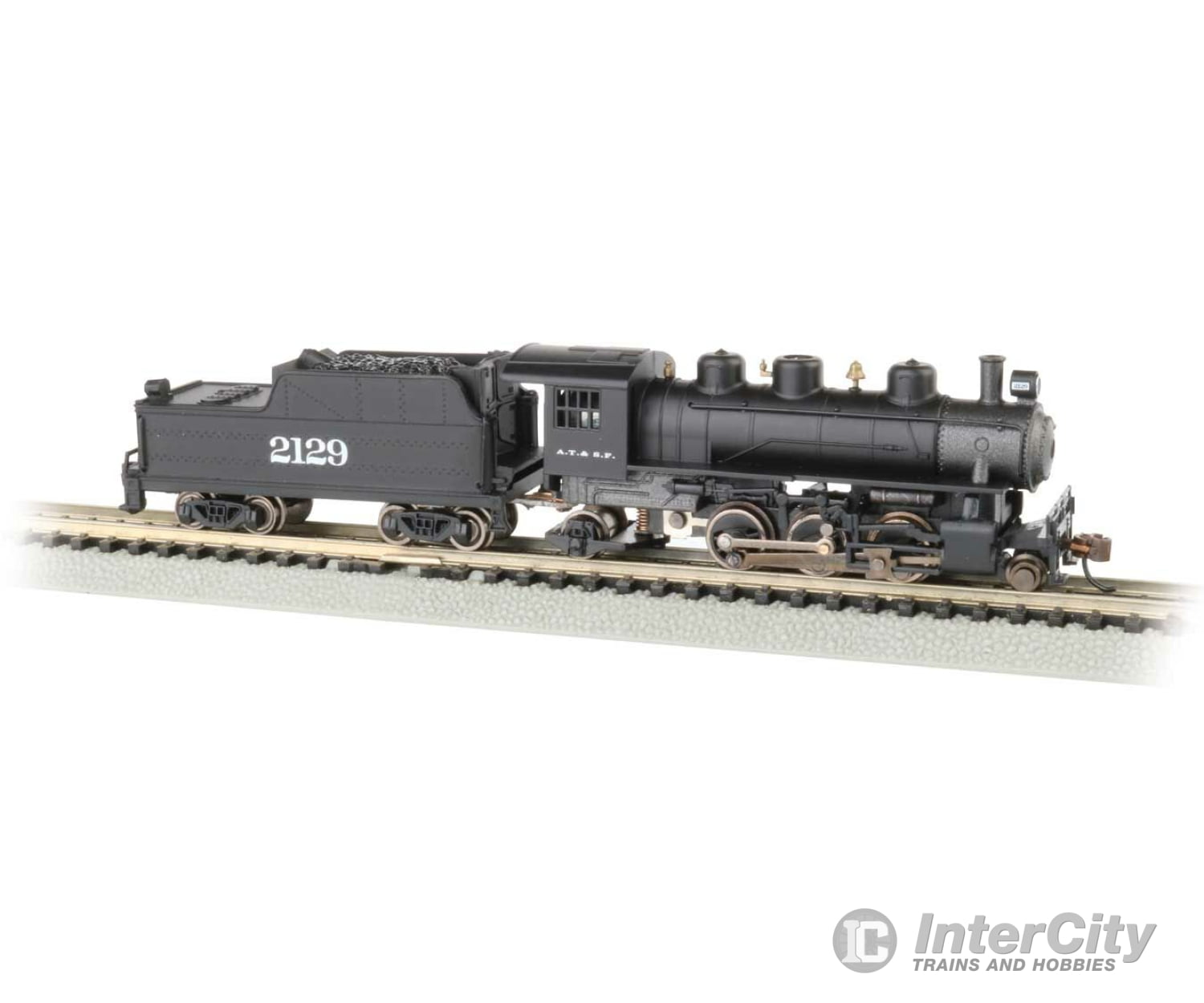 Bachmann 51555 2-6-2 Prairie - Standard Dc -- Santa Fe 2129 (Black) Locomotives & Railcars